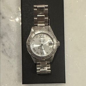 Invicta Angel Silver Pro Diver Women's Watch with Roman Numerals